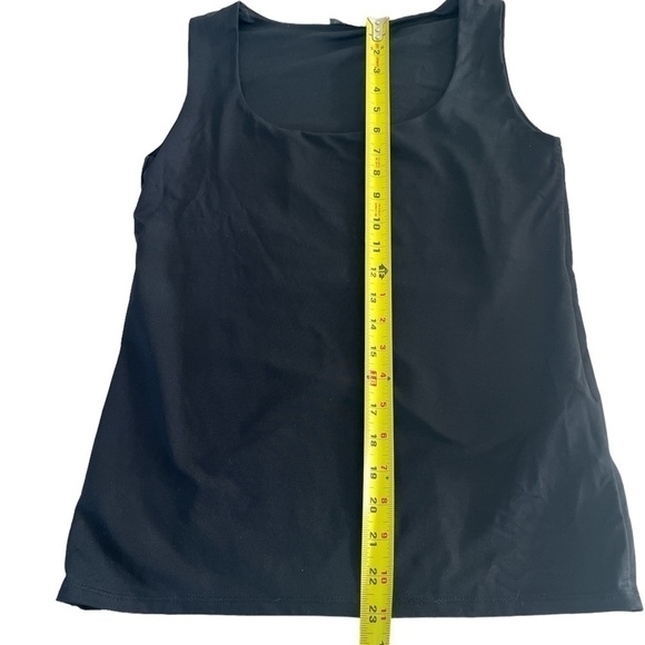 Zara black lined tank top. Size large. - Picture 5 of 6